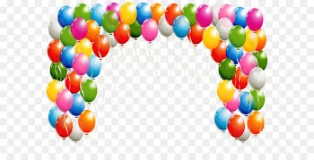 Balloon Clip art - Transparent Balloons Arch Clipart Image 
