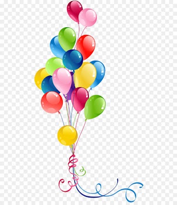 Balloon Clip art - Transparent Bunch Balloons Clipart 