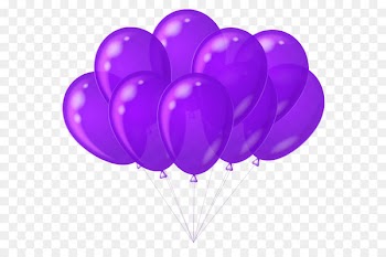 Balloon Clip art - Transparent Purple Balloons Clipart 