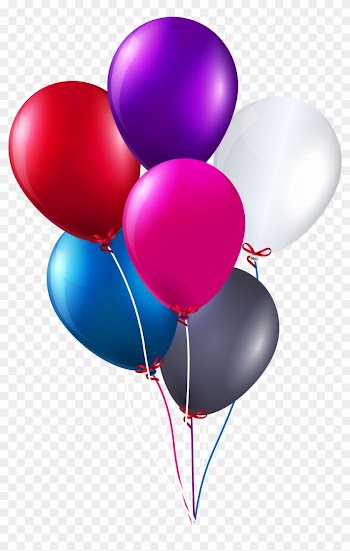 Balloon Clipart Balloon Bunch - Happy Birthday Balloons Png