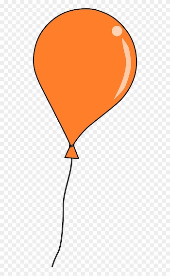 Balloon - Clipart - Orange Balloon Clipart