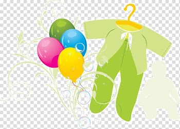 Balloon Clothing Clothes hanger Illustration, Cartoon clothes balloons transparent background PNG clipart