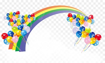 Balloon Color Rainbow Download - rainbow,decoration,background 