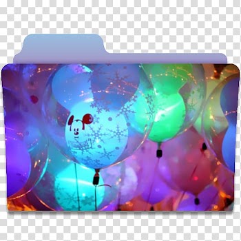 Balloon computer turquoise, Folder Balloons, assorted-color balloons transparent background PNG clipart