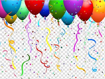Balloon Confetti Party , Confetti transparent background PNG clipart