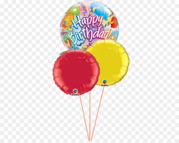Balloon double Bubbel ball transparent about 55cm Qualatex Birthday Foil Balloon 1 Brilliant Stars Bubble Balloon - Happy Birthday Balloon Surprise 