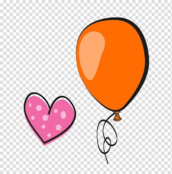Balloon Elephant Heart , Heart-shaped balloons transparent background PNG clipart