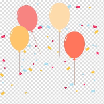 Balloon Flute , Orange flute balloon floating material transparent background PNG clipart