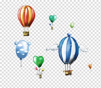 Balloon , Flying balloon in space transparent background PNG clipart