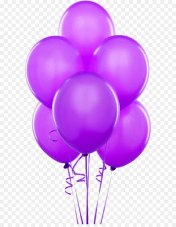 Balloon Gold Birthday Party Helium - Purple Transparent Balloons Clipart 