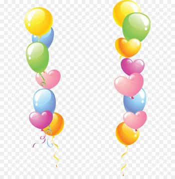 Balloon Heart - Color balloon border 