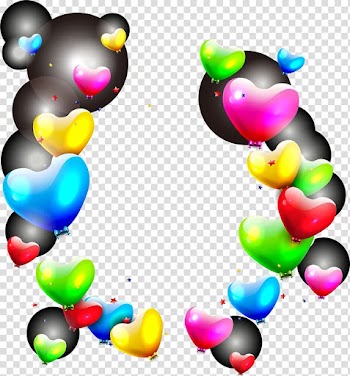 Balloon Heart Light , Floating color balloon material transparent background PNG clipart