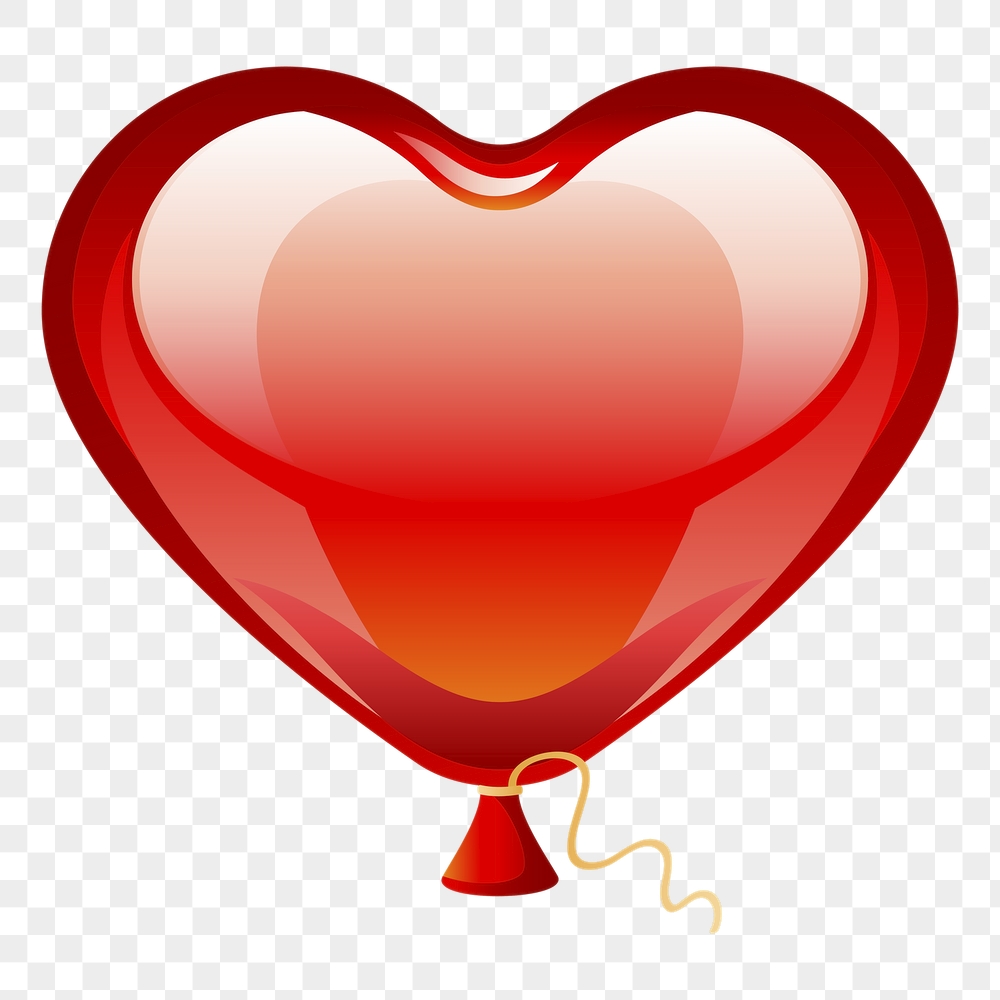 Balloon heart png sticker, Valentine's | Free PNG - rawpixel