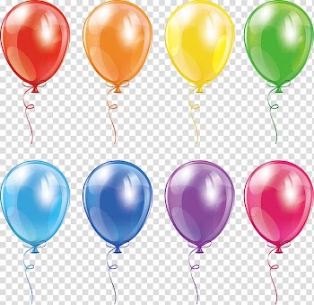 Balloon i, Color balloon transparent background PNG clipart