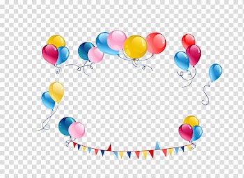 Balloon Illustration, colorful balloons transparent background PNG clipart
