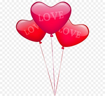 Balloon modelling Heart Wedding Valentine's Day - Love Heart Balloons PNG Image 