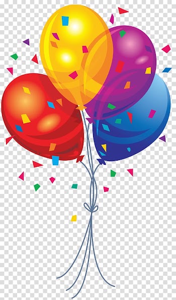 Balloon , Multi Color Balloons , red, yellow, purple, and blue balloons illustration transparent background PNG clipart