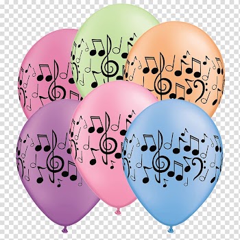Balloon Musical note Birthday Musical theatre, balloon transparent background PNG clipart