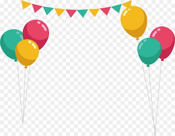 Balloon Party Birthday - Color balloon beam frame 