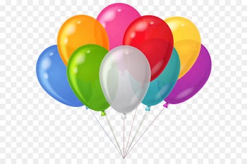 Balloon Party Clip art - Bunch Transparent Colorful Balloons Clipart 