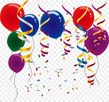 Balloon Party Clip art - confetti 