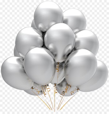 Balloon Party Silver Birthday Stock photography - Silver Balloon 