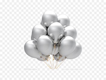 Balloon Party Silver Stock photography Birthday - Gray floating balloons 