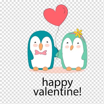 Balloon Penguin Penguin & Balloon, Penguins and love balloons transparent background PNG clipart