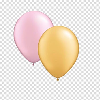 Balloon Pink Gold Rose, pinkandgold transparent background PNG clipart