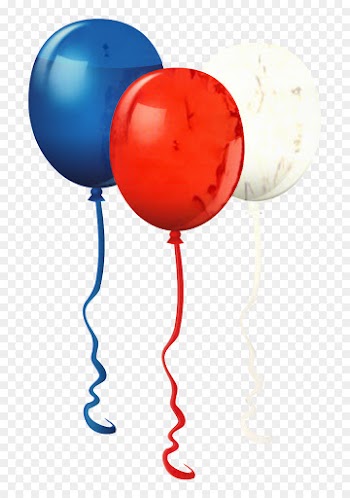 Balloon, Red White Blue Balloons, United States, Party Supply PNG