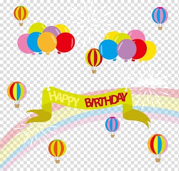 Balloon Ribbon , colorful balloons Ribbon transparent background PNG clipart