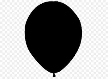 Balloon, Silhouette, Drawing, Black, White PNG