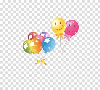 Balloon , Smiley face balloon transparent background PNG clipart