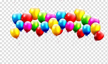 Balloon, Sprinkle the colored balloon transparent background PNG clipart