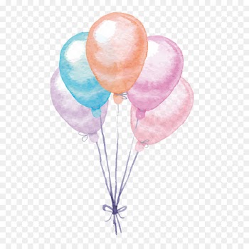 Balloon Watercolor painting - Vector colorful balloons 