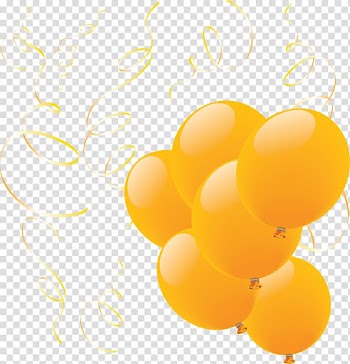 Balloon , Yellow Balloons transparent background PNG clipart