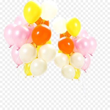 Balloon Yellow White - Red and white balloons 