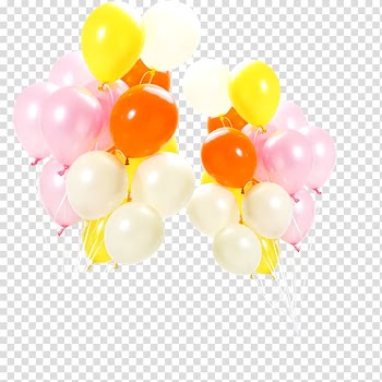 Balloon Yellow White, Red and white balloons transparent background PNG clipart