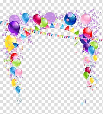Balloons , Balloon Ribbon Birthday, balloon transparent background PNG clipart