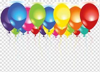 Balloons , Birthday cake Happy Birthday to You , Holiday promotional balloons material transparent background PNG clipart