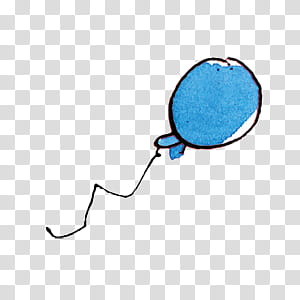Balloons, blue balloon sticker transparent background PNG clipart