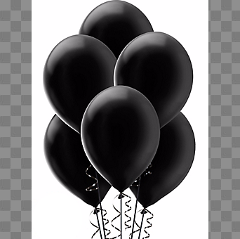 Balloons Bunch PNG Black And White Transparent Balloons Bunch ...