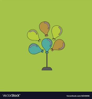Balloons icon vector image