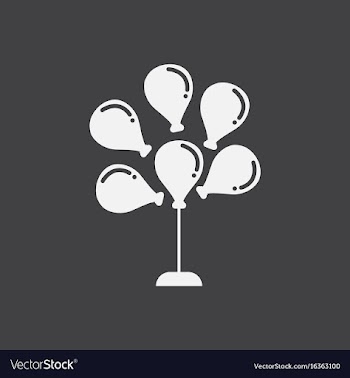 Balloons icon vector image