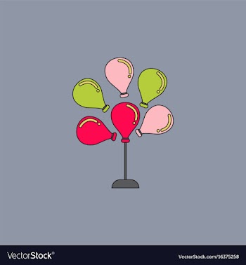 Balloons icon vector image