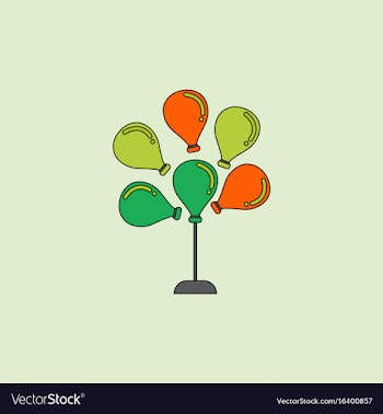 Balloons icon vector image
