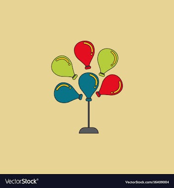 Balloons icon vector image