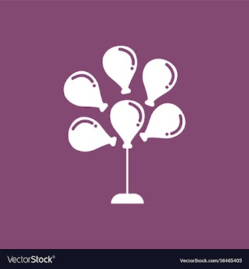 Balloons icon vector image