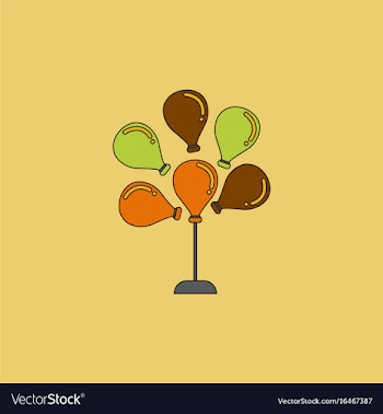 Balloons icon vector image