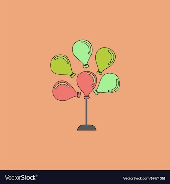Balloons icon vector image